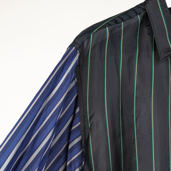 Comme des Garçons Shirt Black Multi-Colour Stripe Button Up - Picture 6 of 12